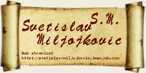 Svetislav Miljojković vizit kartica